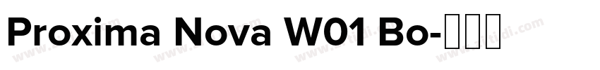 Proxima Nova W01 Bo字体转换